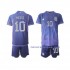 Nogometni Dres Argentina Lionel Messi 10 Dječji Gostujući Svjetsko prvenstvo 2022 Kratkih Rukava