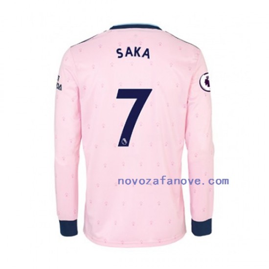Nogometni Dres Arsenal Bukayo Saka 7 Muški Treći 2022-2023 Dugim Rukavima