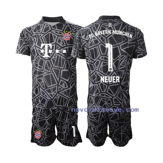 Nogometni Dres FC Bayern München Manuel Neuer 1 Golmanski Dječji Domaći 2022-2023 Kratkih Rukava