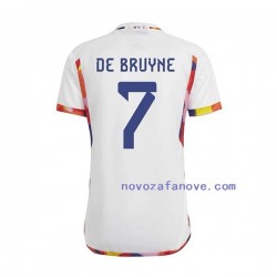 Nogometni Dres Belgija De Bruyne 7 Muški Gostujući Svjetsko prvenstvo 2022 Kratkih Rukava