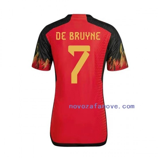 Nogometni Dres Belgija De Bruyne 7 Muški Domaći Svjetsko prvenstvo 2022 Kratkih Rukava