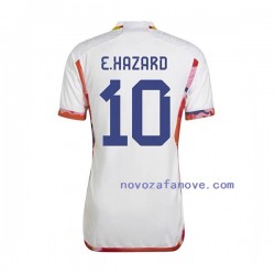 Nogometni Dres Belgija Eden Hazard 10 Muški Gostujući Svjetsko prvenstvo 2022 Kratkih Rukava