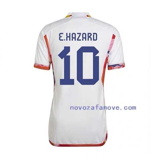 Nogometni Dres Belgija Eden Hazard 10 Muški Gostujući Svjetsko prvenstvo 2022 Kratkih Rukava