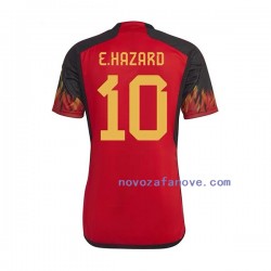 Nogometni Dres Belgija Hazard 10 Muški Domaći Svjetsko prvenstvo 2022 Kratkih Rukava