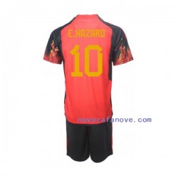 Nogometni Dres Belgija Hazard 10 Dječji Domaći Svjetsko prvenstvo 2022 Kratkih Rukava