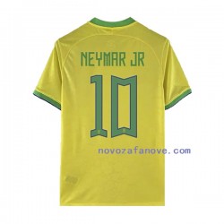 Nogometni Dres Brazil Neymar JR 10 Muški Domaći Svjetsko prvenstvo 2022 Kratkih Rukava