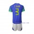 Nogometni Dres Brazil Thiago Silva 3 Dječji Gostujući Svjetsko prvenstvo 2022 Kratkih Rukava