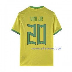Nogometni Dres Brazil Vinicius Junior 20 Muški Domaći Svjetsko prvenstvo 2022 Kratkih Rukava