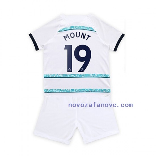 Nogometni Dres Chelsea Mount 19 Dječji Gostujući 2022-2023 Kratkih Rukava