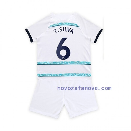 Nogometni Dres Chelsea T. Silva 6 Dječji Gostujući 2022-2023 Kratkih Rukava