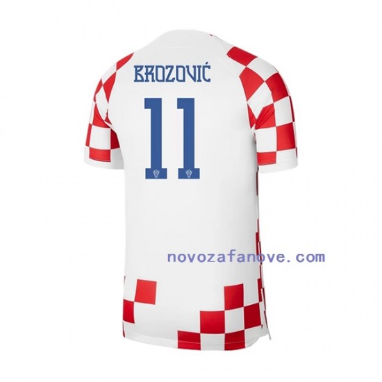 Nogometni Dres Hrvatska Brozovic 11 Muški Domaći Svjetsko prvenstvo 2022 Kratkih Rukava