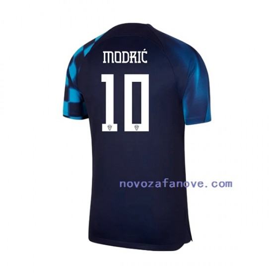 Nogometni Dres Hrvatska Modrić 10 Muški Gostujući Svjetsko prvenstvo 2022 Kratkih Rukava
