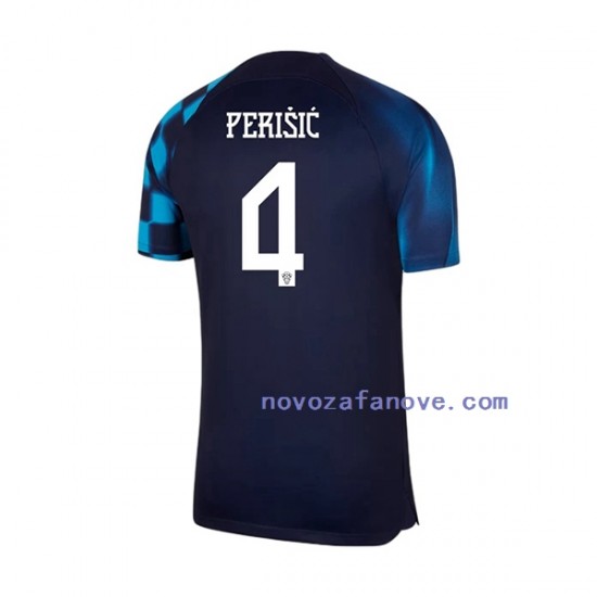 Nogometni Dres Hrvatska Perisic 4 Muški Gostujući Svjetsko prvenstvo 2022 Kratkih Rukava