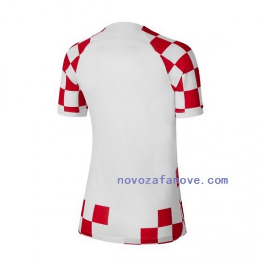 Nogometni Dres Hrvatska Ženska Domaći Svjetsko prvenstvo 2022 Kratkih Rukava