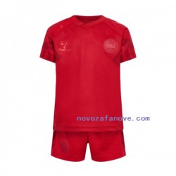 Nogometni Dres Danska Dječji Domaći Svjetsko prvenstvo 2022 Kratkih Rukava