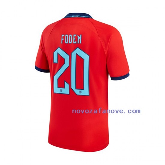 Nogometni Dres Engleska Foden 20 Muški Gostujući Svjetsko prvenstvo 2022 Kratkih Rukava