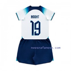 Nogometni Dres Engleska Mount 19 Dječji Domaći Svjetsko prvenstvo 2022 Kratkih Rukava