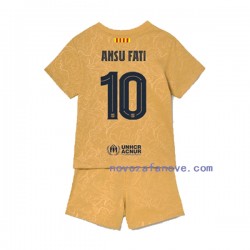 Nogometni Dres FC Barcelona Ansu Fat 10 Dječji Gostujući 2022-2023 Kratkih Rukava