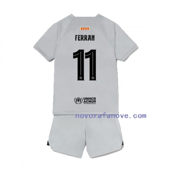 Nogometni Dres FC Barcelona Ferran Torres 11 Dječji Treći 2022-2023 Kratkih Rukava