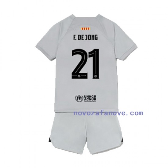 Nogometni Dres FC Barcelona Frenkie de Jong 21 Dječji Treći 2022-2023 Kratkih Rukava