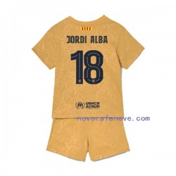 Nogometni Dres FC Barcelona Jordi Alba 18 Dječji Gostujući 2022-2023 Kratkih Rukava