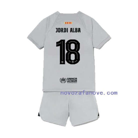 Nogometni Dres FC Barcelona Jordi Alba 18 Dječji Treći 2022-2023 Kratkih Rukava