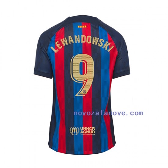 Nogometni Dres FC Barcelona Lewandowski 9 Muški Domaći 2022-2023 Kratkih Rukava