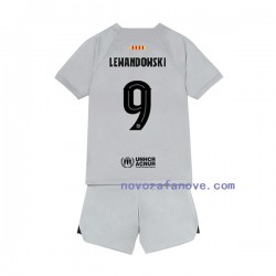 Nogometni Dres FC Barcelona Lewandowski 9 Dječji Treći 2022-2023 Kratkih Rukava