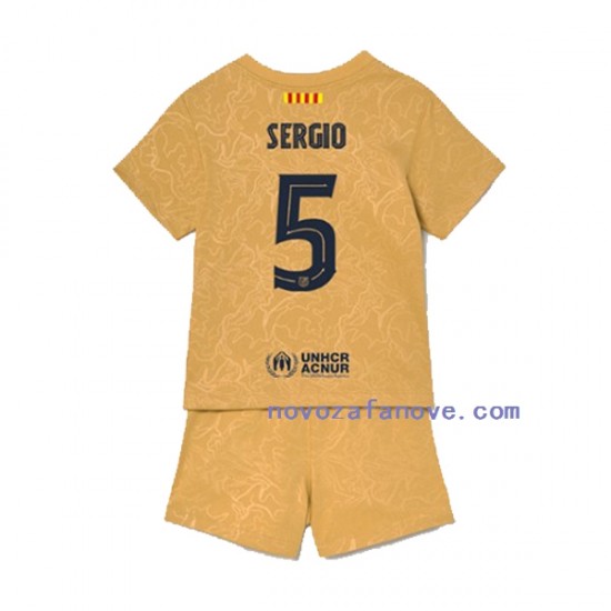 Nogometni Dres FC Barcelona Sergio Busquets 5 Dječji Gostujući 2022-2023 Kratkih Rukava