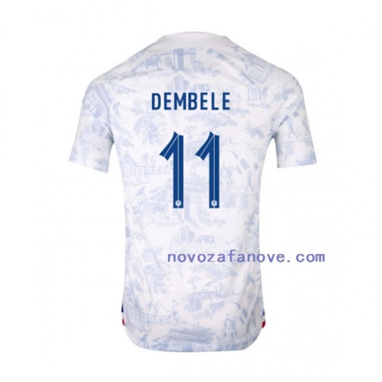 Nogometni Dres Francuska Dembele 11 Muški Gostujući Svjetsko prvenstvo 2022 Kratkih Rukava