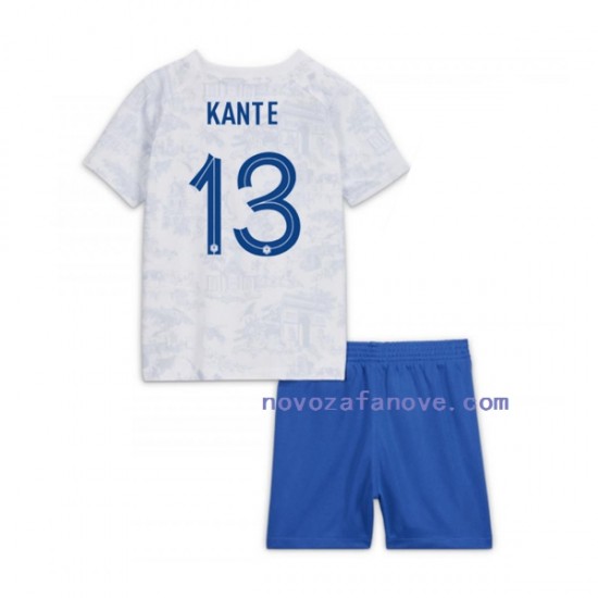 Nogometni Dres Francuska Kante 13 Dječji Gostujući Svjetsko prvenstvo 2022 Kratkih Rukava