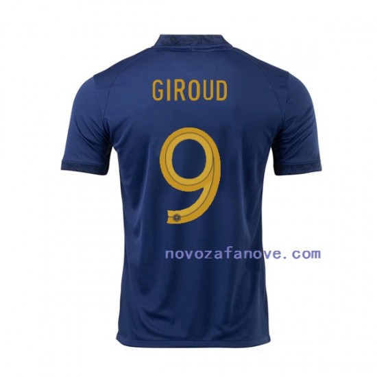 Nogometni Dres Francuska Olivier Giroud 9 Muški Domaći Svjetsko prvenstvo 2022 Kratkih Rukava