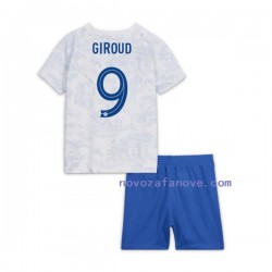 Nogometni Dres Francuska Olivier Giroud 9 Dječji Gostujući Svjetsko prvenstvo 2022 Kratkih Rukava