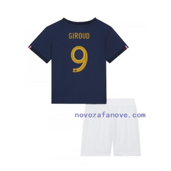 Nogometni Dres Francuska Olivier Giroud 9 Dječji Domaći Svjetsko prvenstvo 2022 Kratkih Rukava