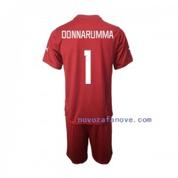 Nogometni Dres Italija Donnarumma 1 Golmanski Dječji Gostujući 2022-2023 Kratkih Rukava
