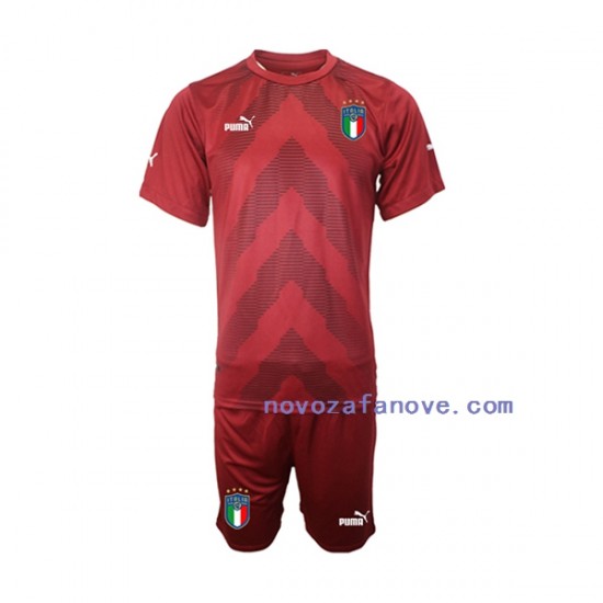 Nogometni Dres Italija Golmanski Dječji Gostujući 2022-2023 Kratkih Rukava
