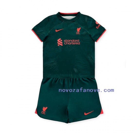 Nogometni Dres Liverpool Dječji Treći 2022-2023 Kratkih Rukava