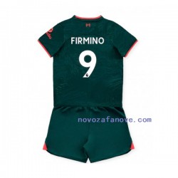 Nogometni Dres Liverpool Roberto Firmino 9 Dječji Treći 2022-2023 Kratkih Rukava