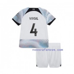Nogometni Dres Liverpool Virgil van Dijk Dječji Gostujući 2022-2023 Kratkih Rukava