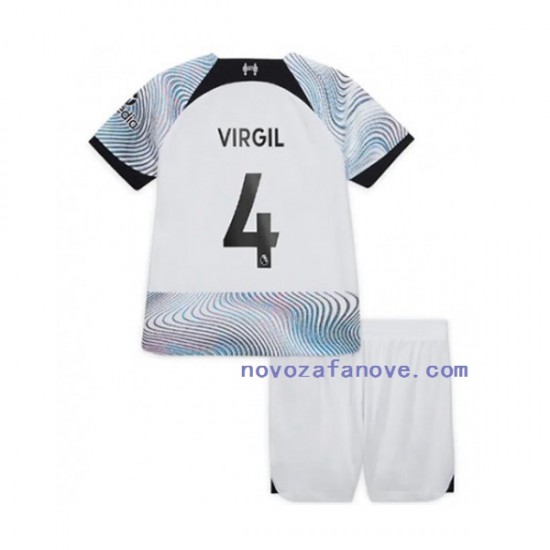 Nogometni Dres Liverpool Virgil van Dijk Dječji Gostujući 2022-2023 Kratkih Rukava