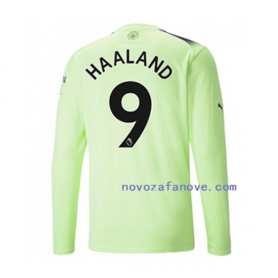 Nogometni Dres Manchester City Haaland 9 Muški Treći 2022-2023 Dugim Rukavima