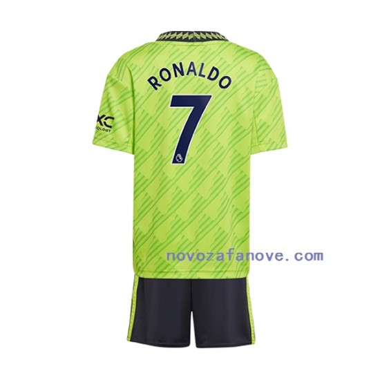 Nogometni Dres Manchester United Cristiano Ronaldo 7 Dječji Treći 2022-2023 Kratkih Rukava