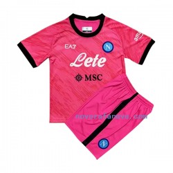 Nogometni Dres Napoli Golmanski Dječji Domaći 2022-2023 Kratkih Rukava