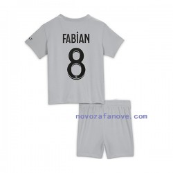 Nogometni Dres Paris Saint-Germain Fabian 8 Dječji Gostujući 2022-2023 Kratkih Rukava