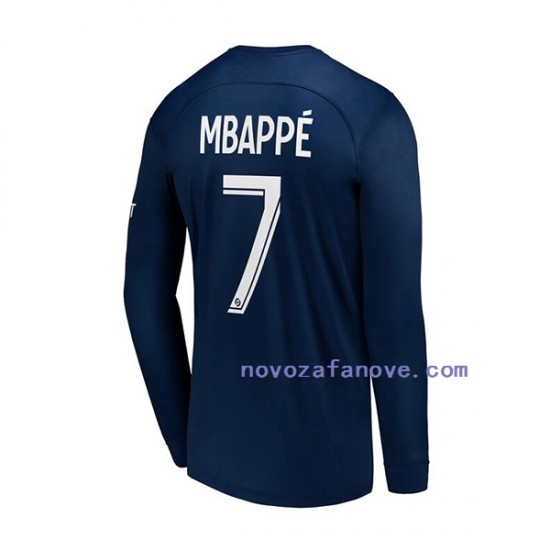Nogometni Dres Paris Saint-Germain Mbappé 7 Muški Domaći 2022-2023 Dugim Rukavima