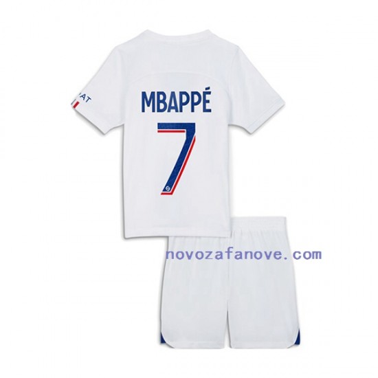 Nogometni Dres Paris Saint-Germain Mbappé 7 Dječji Treći 2022-2023 Kratkih Rukava
