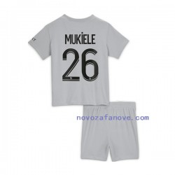 Nogometni Dres Paris Saint-Germain Mukiele 26 Dječji Gostujući 2022-2023 Kratkih Rukava