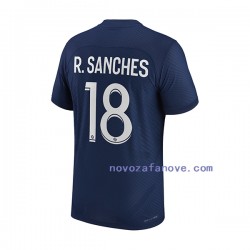 Nogometni Dres Paris Saint-Germain R.Sanches 18 Muški Domaći 2022-2023 Kratkih Rukava