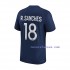 Nogometni Dres Paris Saint-Germain R.Sanches 18 Muški Domaći 2022-2023 Kratkih Rukava