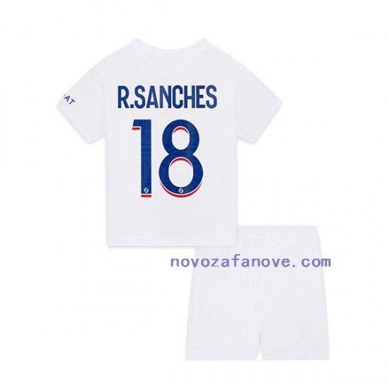 Nogometni Dres Paris Saint-Germain R.Sanches 18 Dječji Treći 2022-2023 Kratkih Rukava